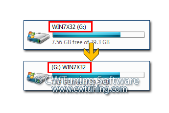 WinTuning 8: Программа для настройки и оптимизации Windows 10/Windows 8/Windows 7 - Отображать буквы дисков ДО их имён