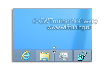 Запретить изменять размеры панели задач - Данная настройка подходит для Windows 8