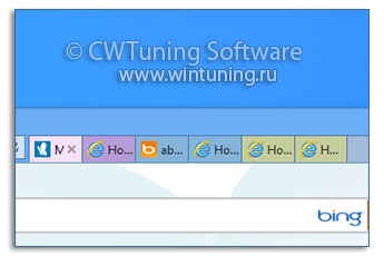 Запретить группировку вкладок - Данная настройка подходит для Windows 8