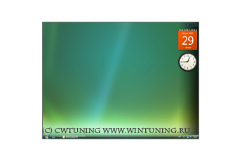 Скрыть все элементы с рабочего стола - Данная настройка подходит для Windows Vista