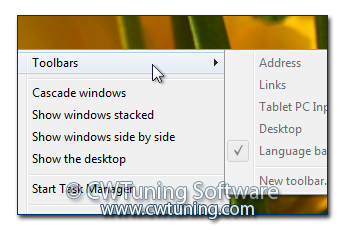 WinTuning 8: Программа для настройки и оптимизации Windows 10/Windows 8/Windows 7 - Запретить добавлять панели инструментов