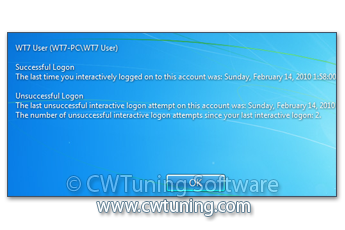 WinTuning 8: Программа для настройки и оптимизации Windows 10/Windows 8/Windows 7 - Показывать предыдущие попытки входа