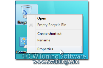 WinTuning 8: Программа для настройки и оптимизации Windows 10/Windows 8/Windows 7 - Выключить свойства значка «Корзина»